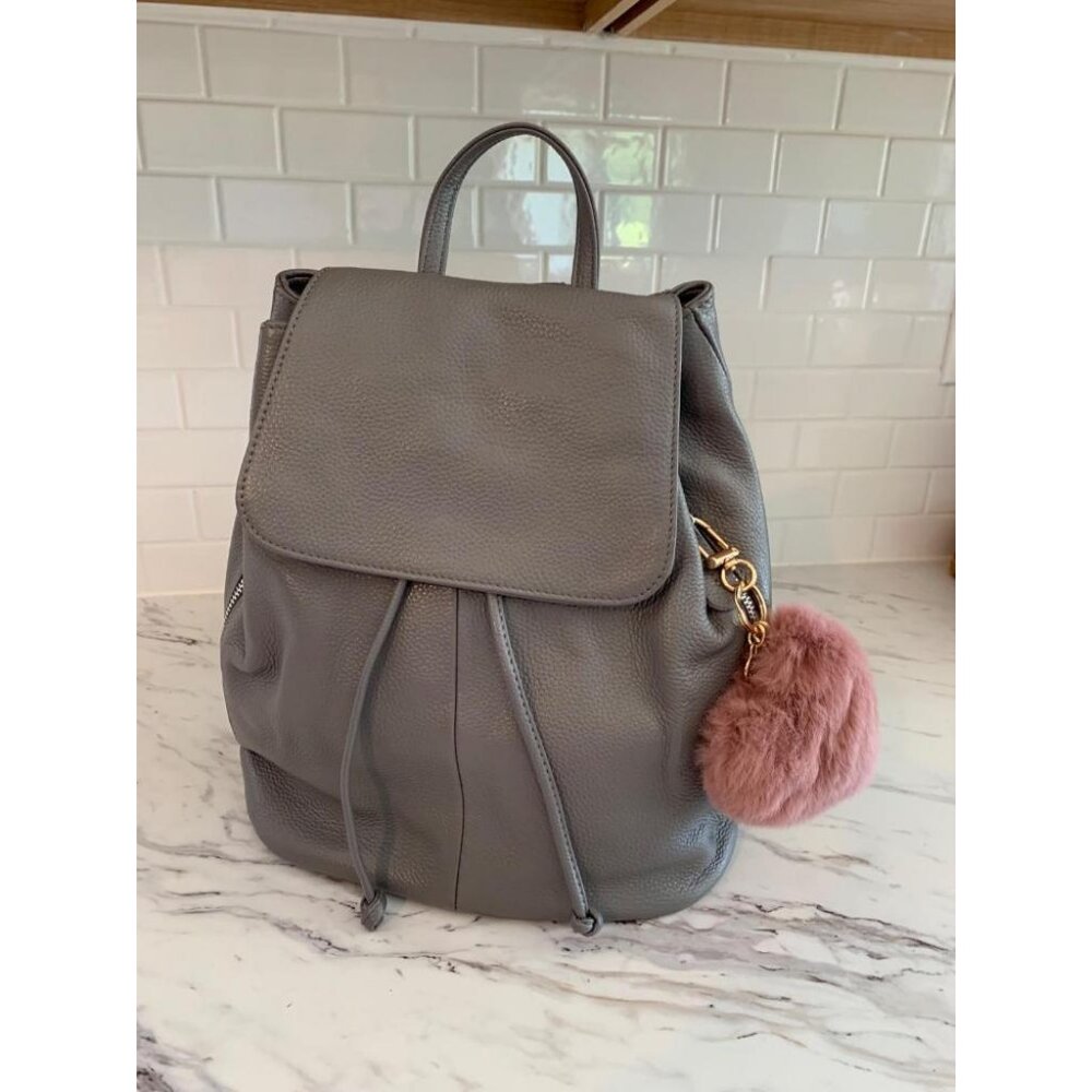 🆕Women Grey 2 Casual Genuine Leather‎ Handbags Backpack Purse Shoulder Bags